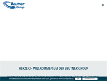 Tablet Screenshot of beutner-logistik.de